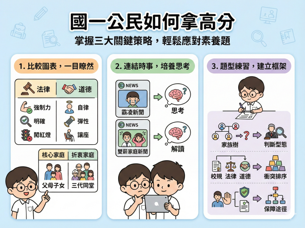 國一公民如何拿高分