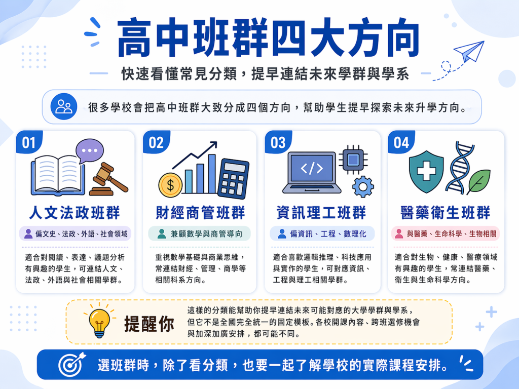 高中畢業條件_班群怎麼選