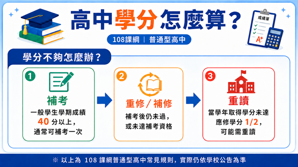 高中學分怎麼算_學分不夠怎麼辦？